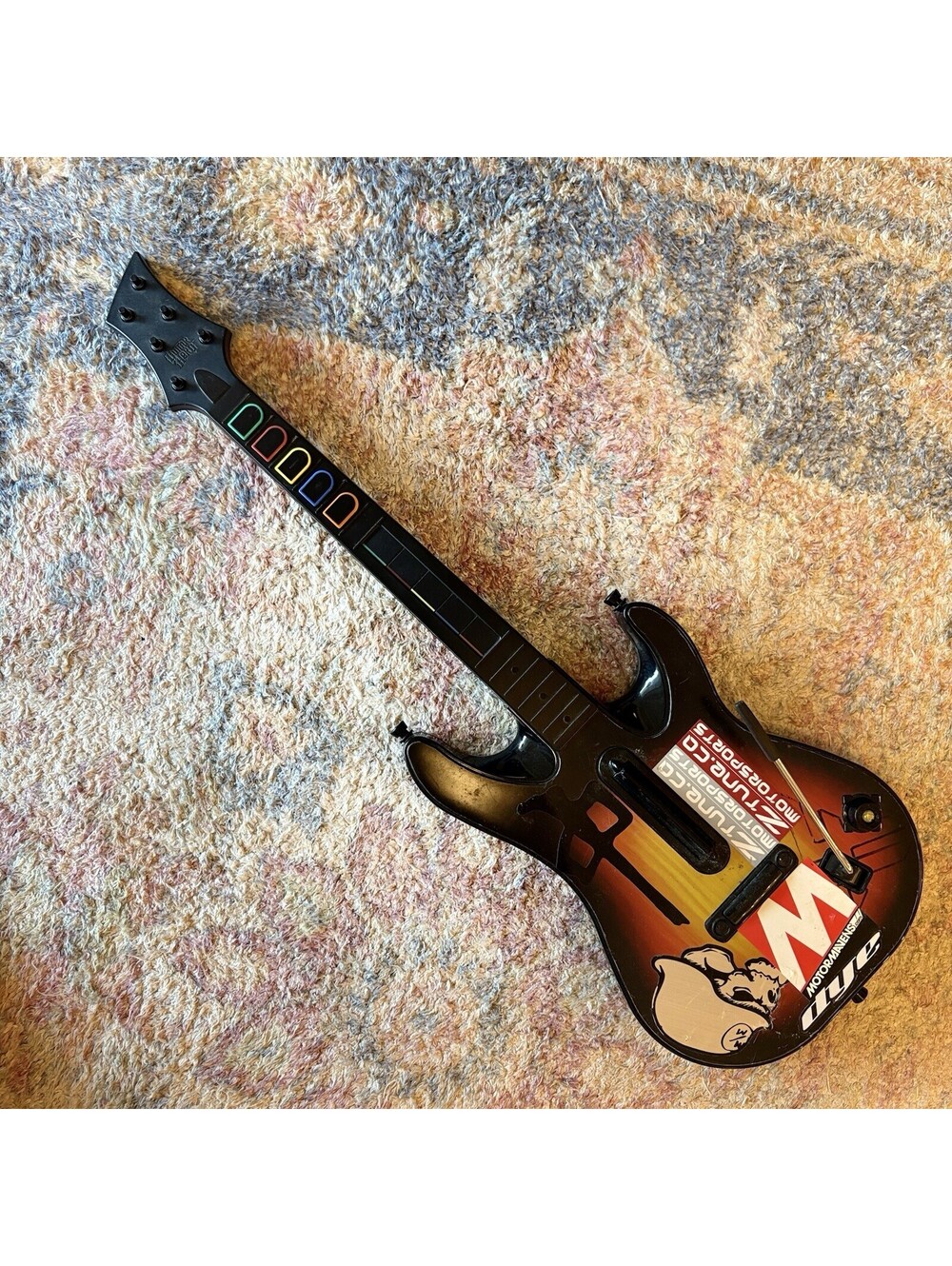 RedOctane Xbox 360 Guitar Hero World Tour Wireless Controller Sunburst TESTED